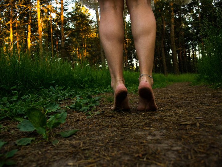 Bain de nature et initiation à la marche pieds nus